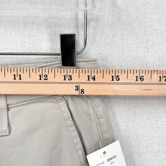 AG ADRIANO GOLDSCHMIED Caden Tailored Trouser Womens 26 Light Taupe Cotton Pant - Picture 16 of 16